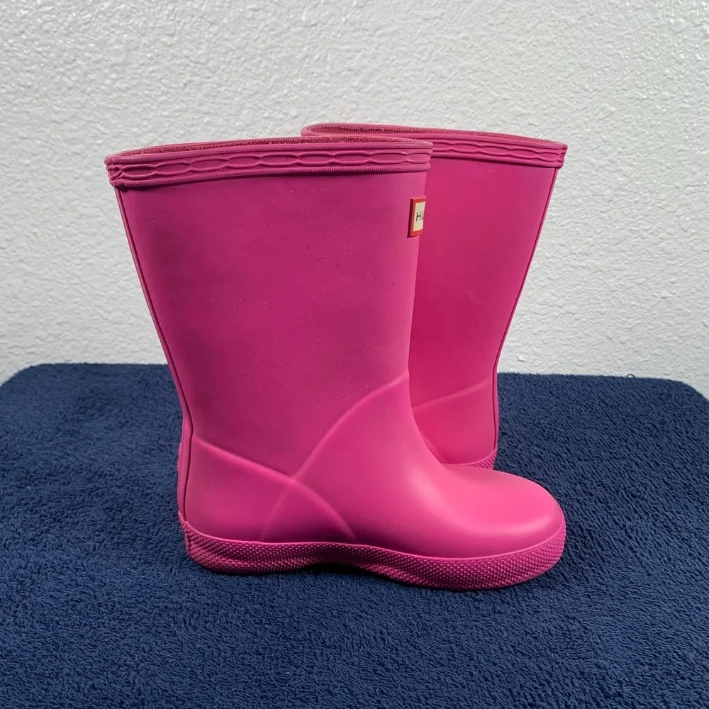 Hunter Boots Toddler Size 7 Pink Waterproof Rain